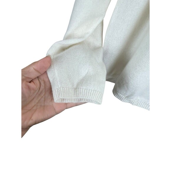 Charter Club Luxury Women's Basic Crew Neck Cashmere Sweater Cream XL Ivory NWT - Picture 3 of 10